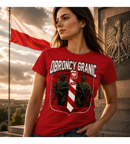 KOSZULKA DAMSKA PATRIOTYCZNI OBRONCY GRANIC 2